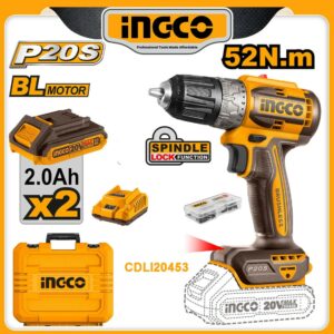 INGCO 20v Li-ion Brushless Cordless Drill
