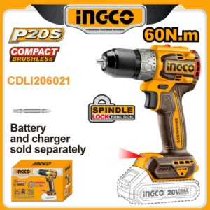 INGCO 20v Compact Brushless Cordless Drill