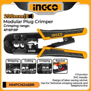 INGCO Modular Plug Crimper Ratchet