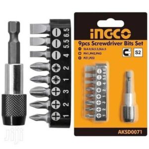 INGCO 9pcs Screwdriver Bits Set