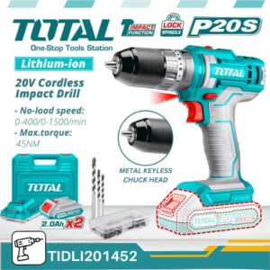 Total 20v Cordless Mechanical Impact Drill