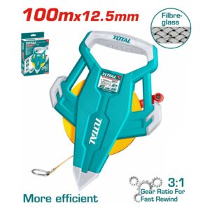 Total 100m Fiberglass Measuring Tape
