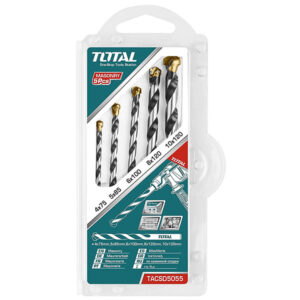 TOTAL 5pcs Masonry Drill Bits Set