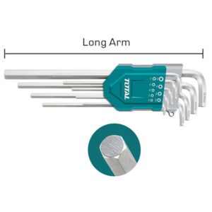 TOTAL 9pcs Hex Key (Long)