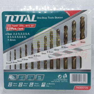 12pcs HSS Twist Drill Bits Set
