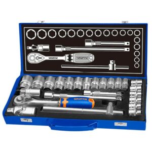 WadFow 24pcs 1/2" socket wrenches